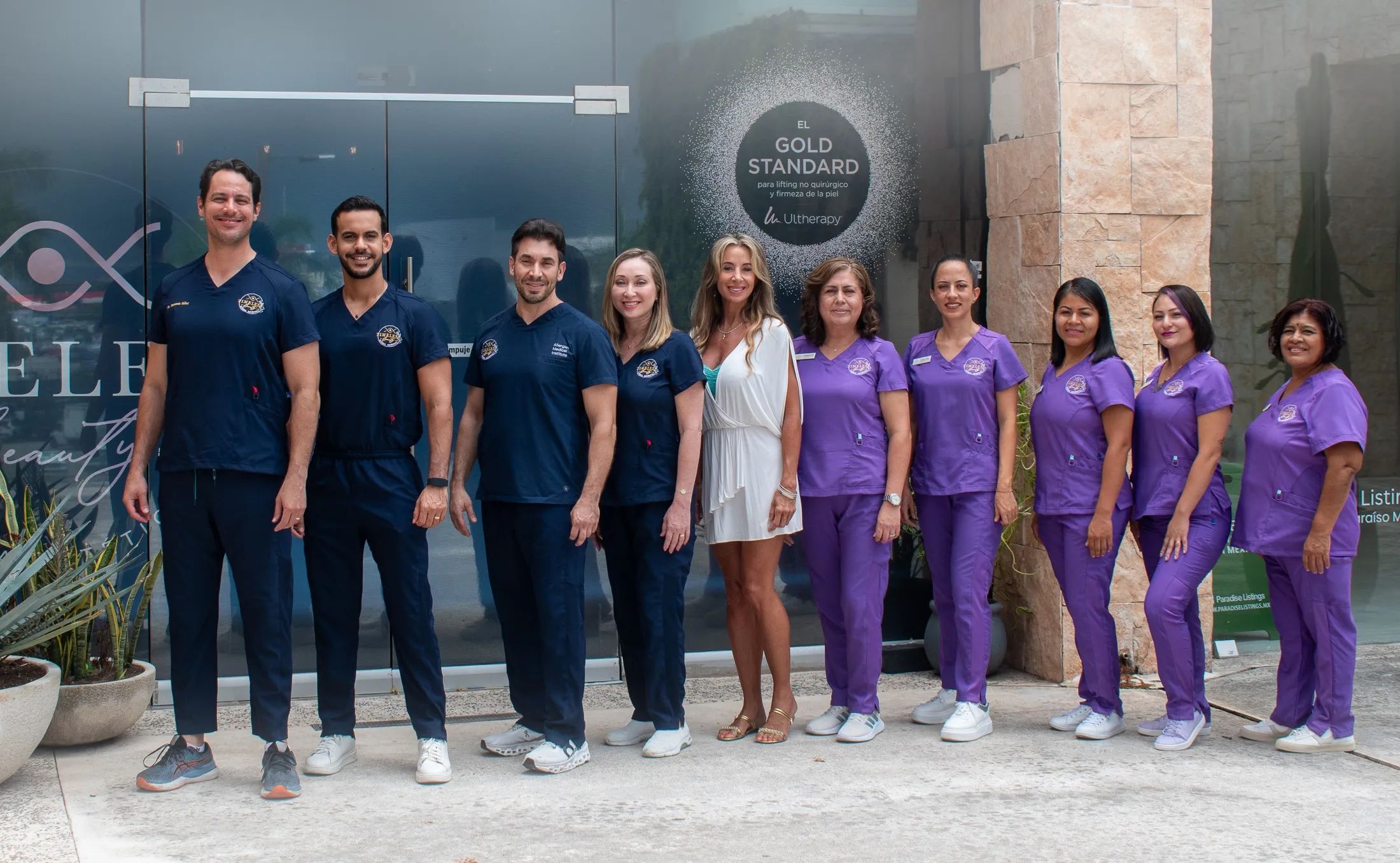 timeless beauty team outside